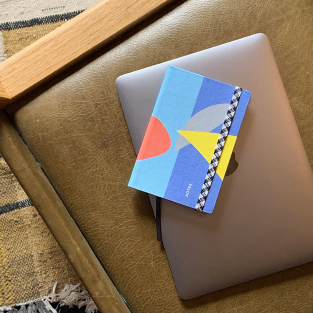 Carnet A6 toilé - Feuille